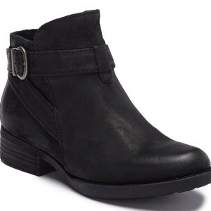 BORN Jorgette Distressed Buckle Strap Bootie